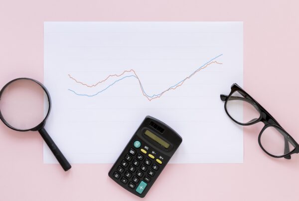 economy chart paper sheet with magnifier
