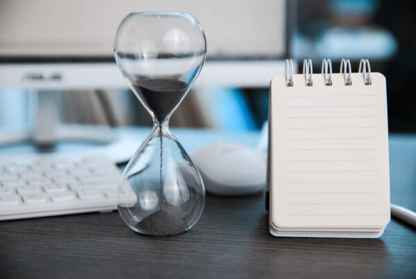 hourglasses with keyboard